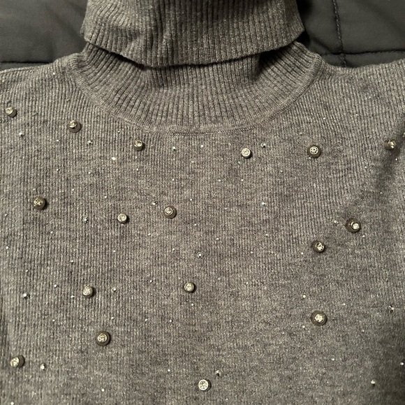 BUFFALO beaded short sleeve turtleneck - Picture 2 of 3
